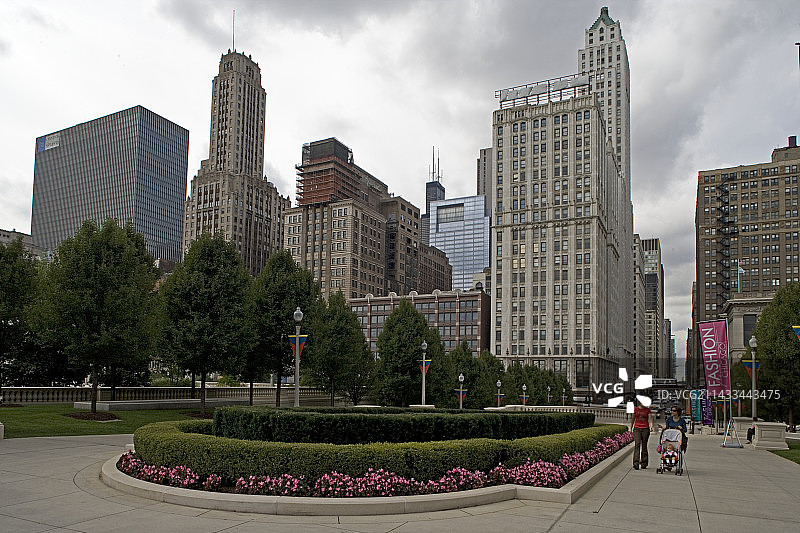 千禧公园的普拉曼德大道图片素材