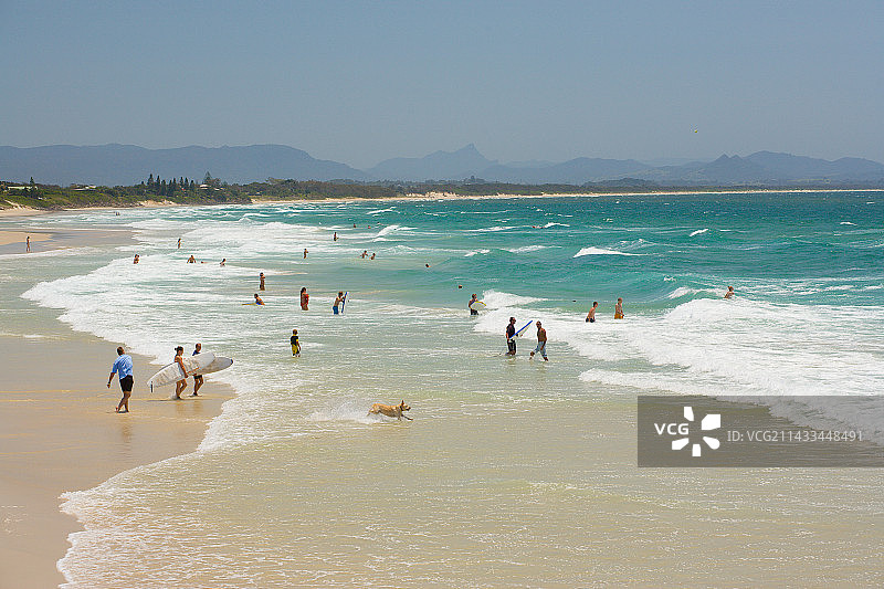 新南威尔士拜伦湾主海滩图片素材