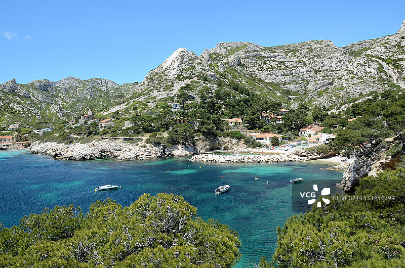 马赛附近的索尔米欧海湾图片素材