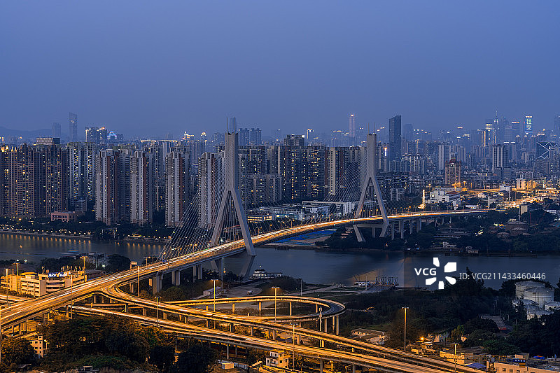 广州鹤洞大桥图片素材