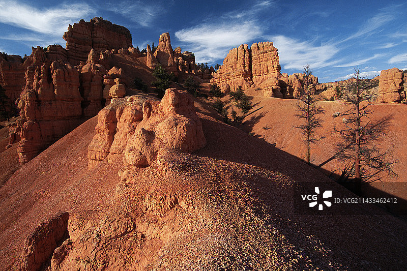 红峡谷中的石笋图片素材