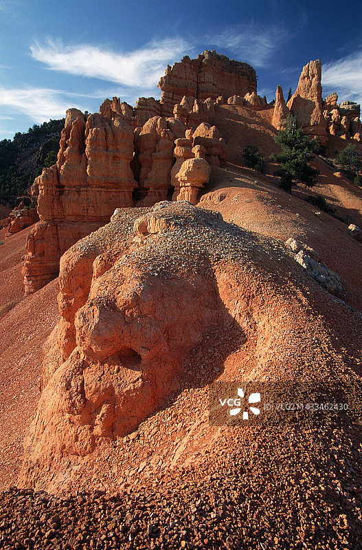 红峡谷中的石笋图片素材