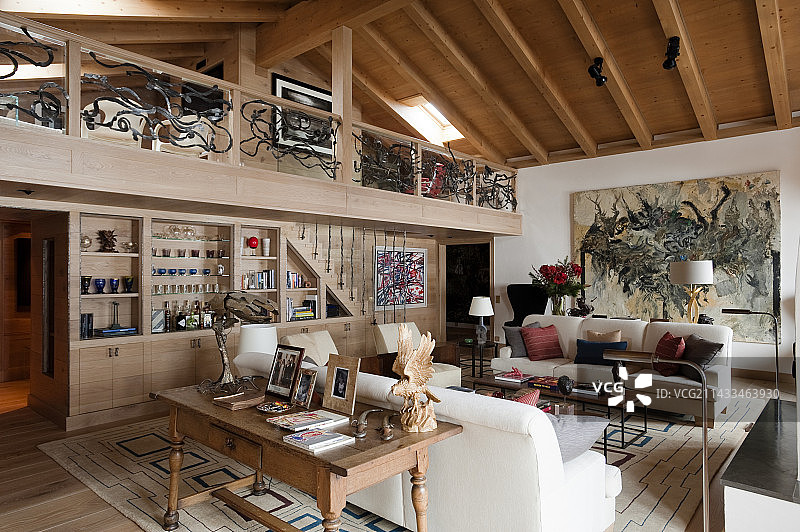 瑞士小木屋图片素材