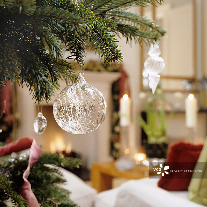 精致的圣诞节装饰品图片素材