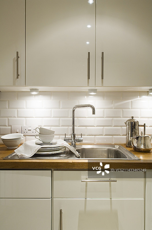 伦敦时装设计师的诺丁山居住工作单元图片素材