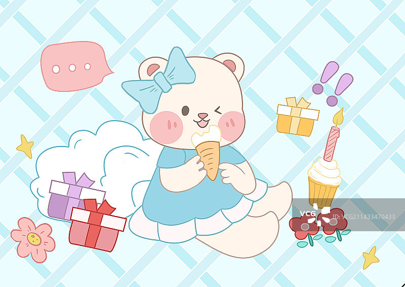 小熊涂鸦图片素材