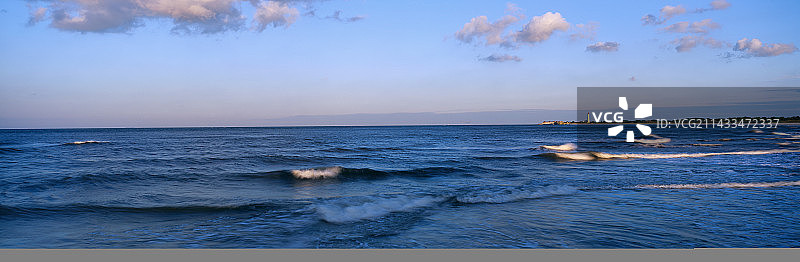 梅岬日出海浪图片素材