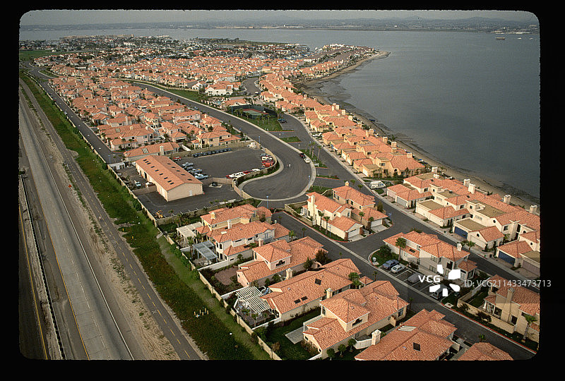 半岛上的住宅区图片素材