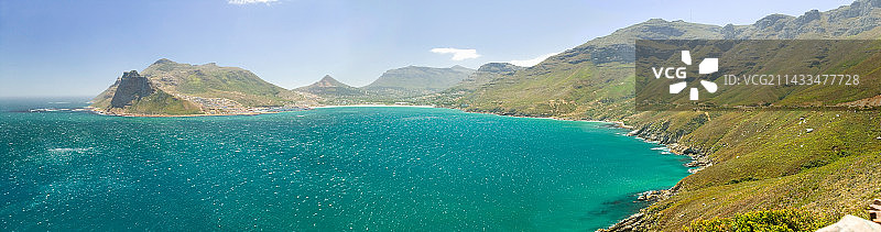 豪特湾附近查普曼峰 drive 沿线的海岸线图片素材