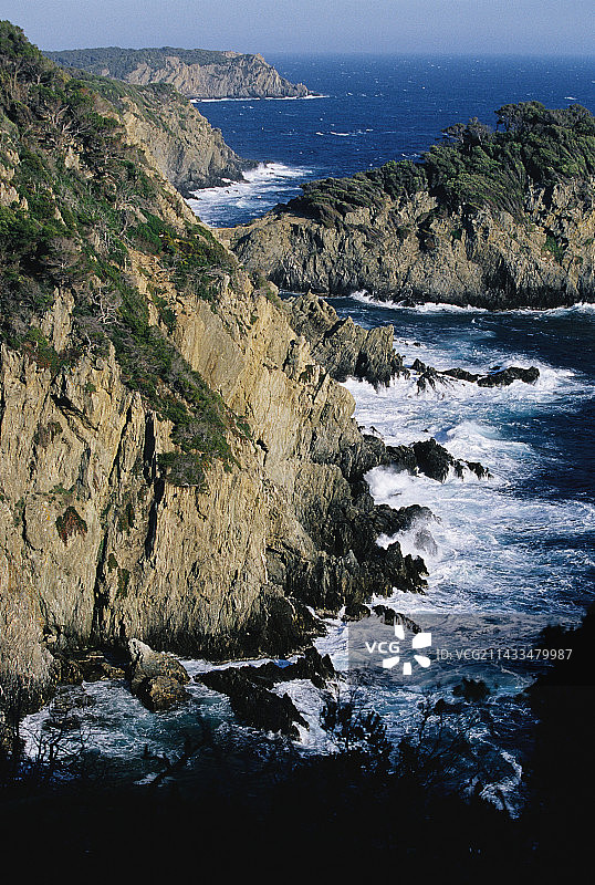 波克罗勒岛和地中海图片素材