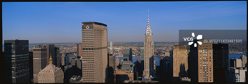 曼哈顿的天际线图片素材