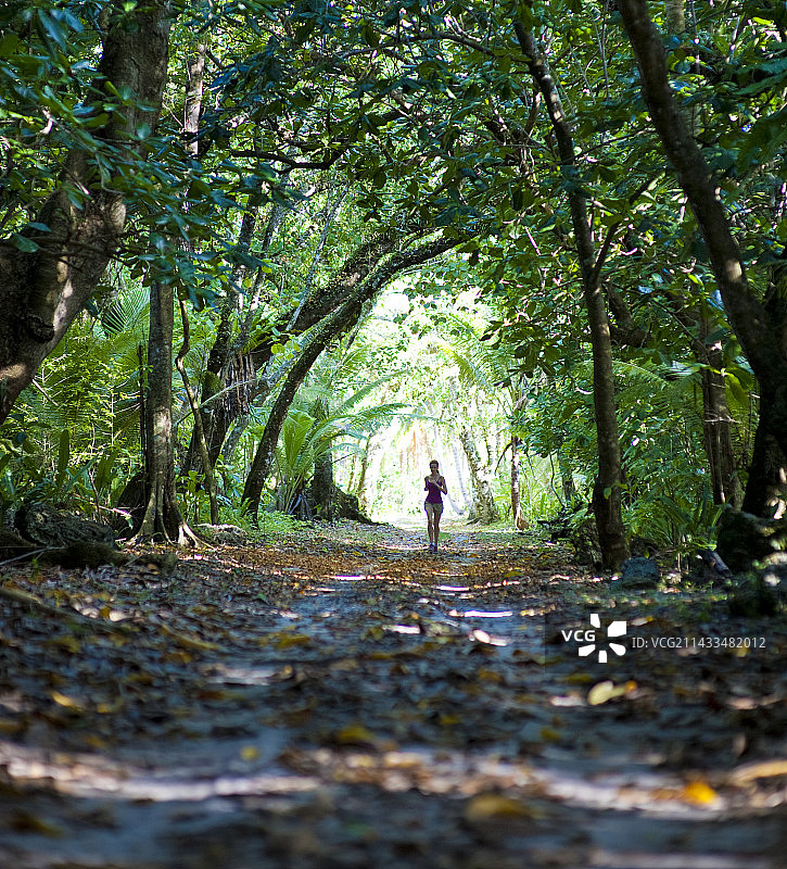 跑步，库克群岛图片素材