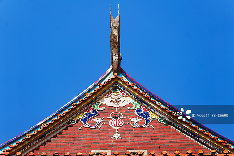 闽南建筑燕尾脊 屋脊 泉州图片素材