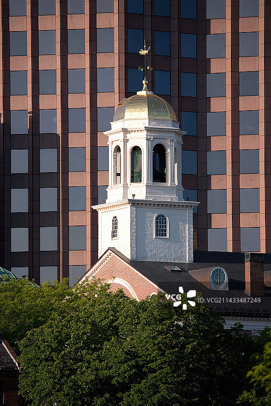 波士顿法纳尔厅风向标塔图片素材
