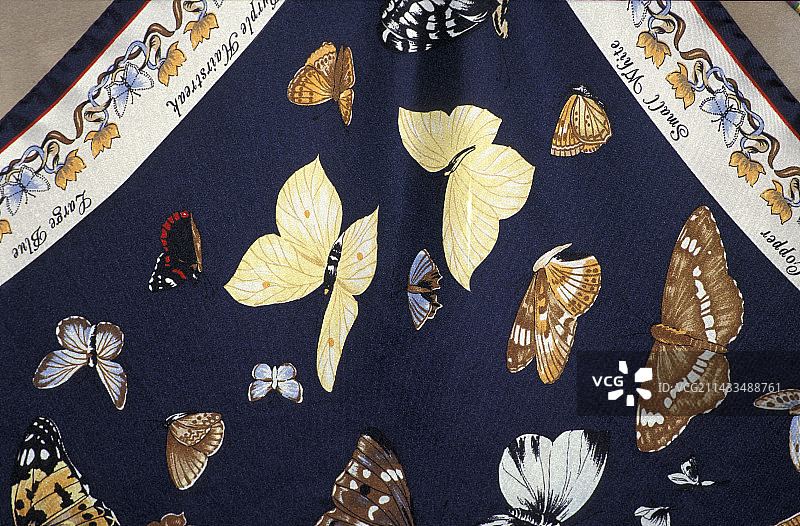 家蚕丝绸围巾图片素材