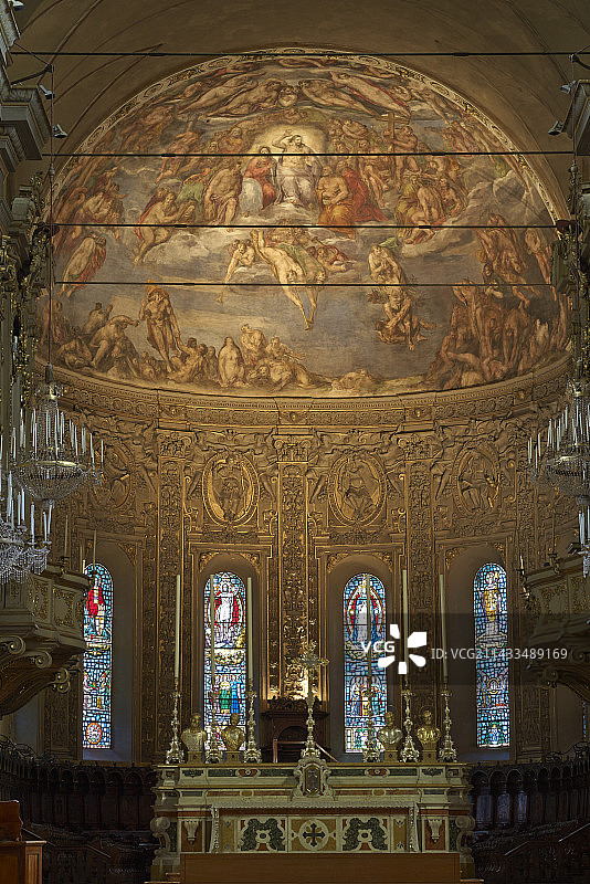 圣乔治大教堂的天花板画作图片素材