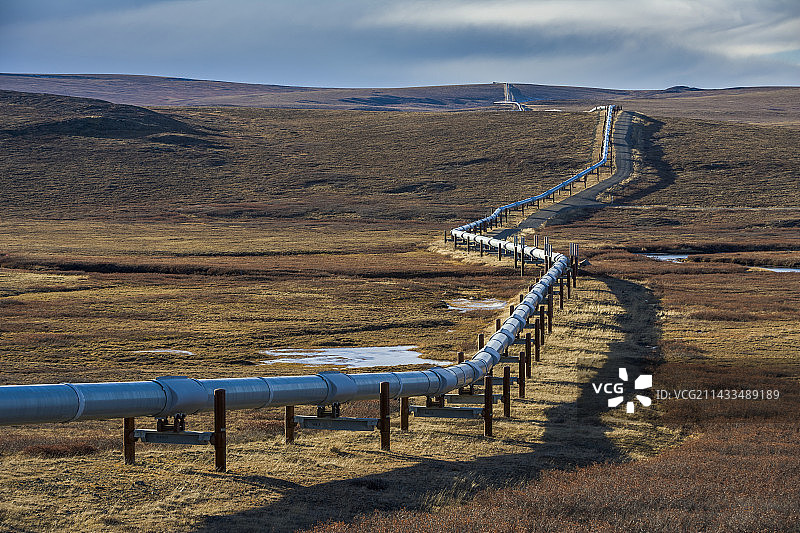 阿拉斯加输油管道图片素材
