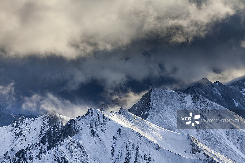 ブルックス山脈の航空写真图片素材