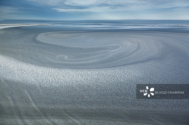 北冰洋海冰纹理航拍图片素材