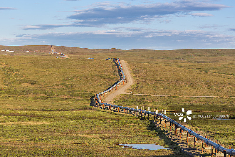 阿拉斯加输油管道图片素材