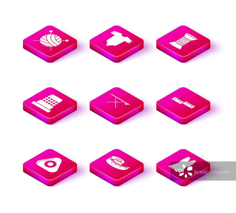 缝纫粉笔卷尺顶针图片素材