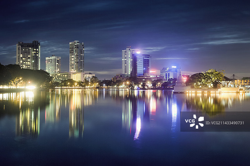 斯里兰卡科伦坡南贝拉湖风光图片素材