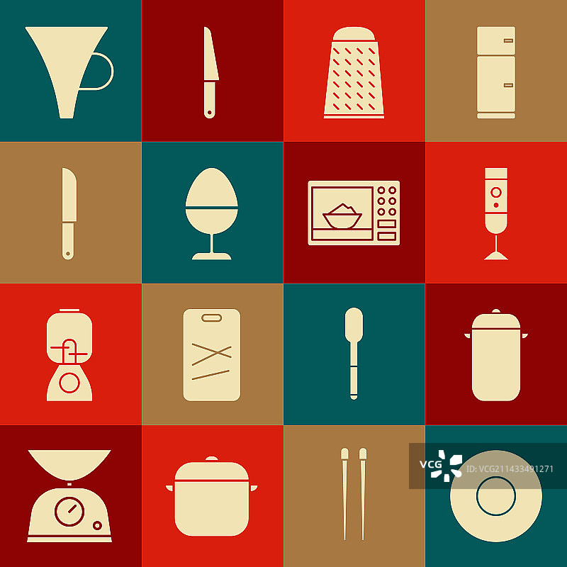 盘子、烹饪锅、搅拌机、擦丝器、鸡肉套装图片素材