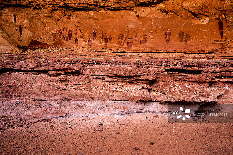 拱门国家公园马蹄峡谷的美景，犹他州图片素材