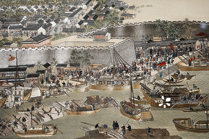 苏绣《清明上河图》图片素材