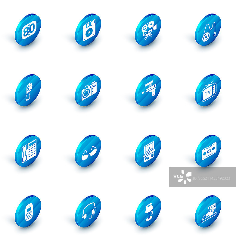 软盘、复古电影摄影机和溜溜球玩具素材图片素材