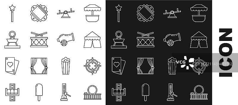 过山车射击运动目标线条图片素材