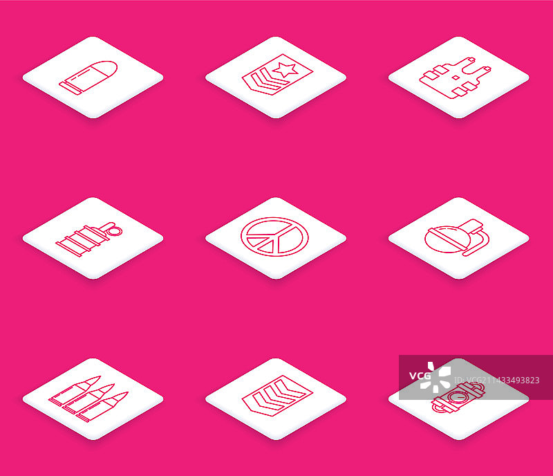 子弹人字形防弹背心线条图片素材