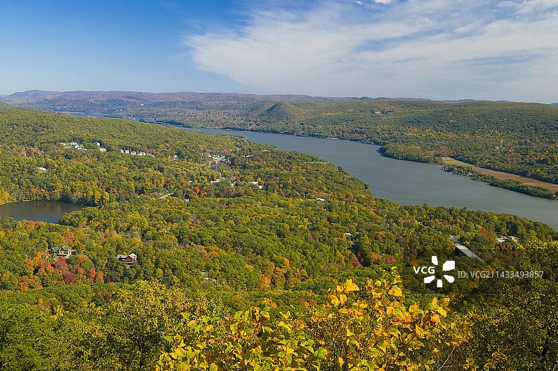 哈德逊河谷的秋天图片素材