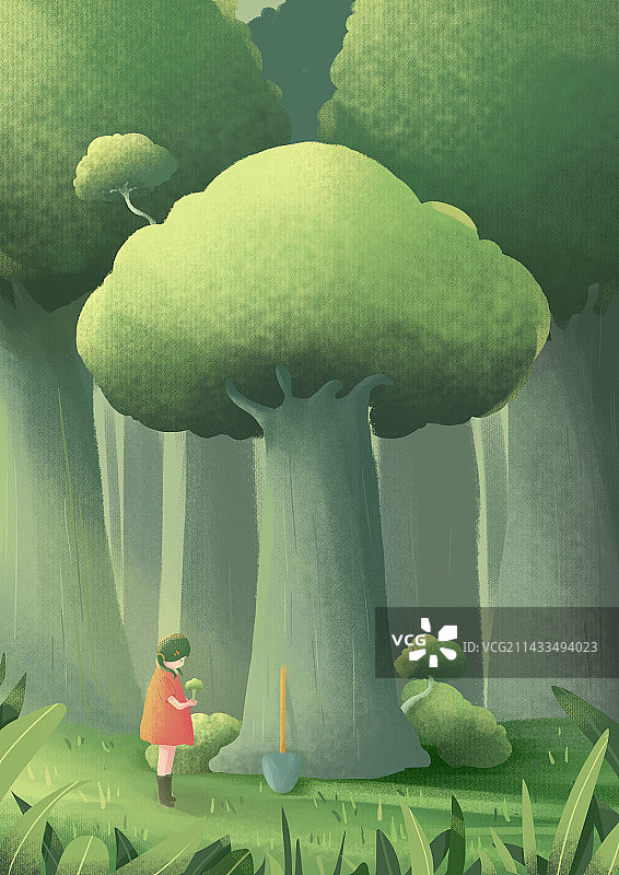 植树节图片素材