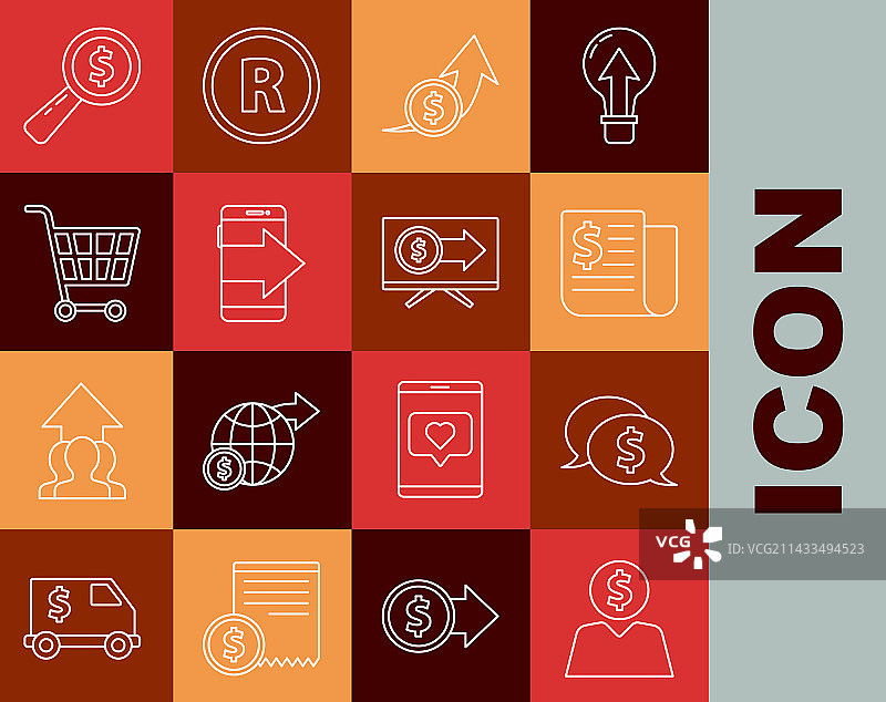 商务人士规划思维气泡图标合集图片素材