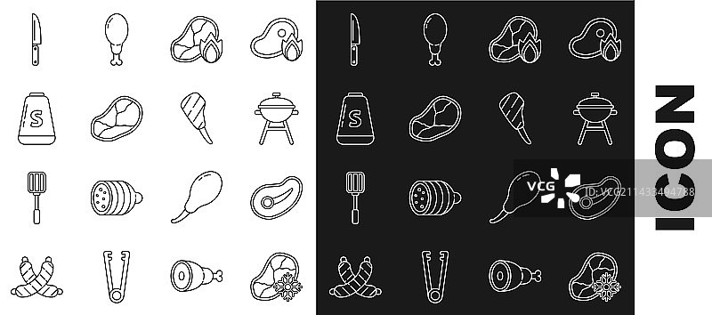 新鲜冷冻牛排肉、烧烤图片素材