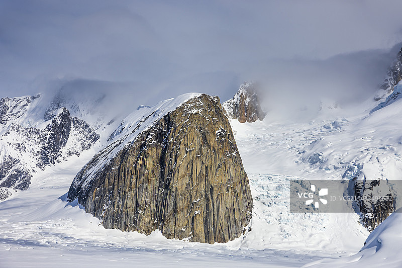 露丝冰川的航拍照片图片素材
