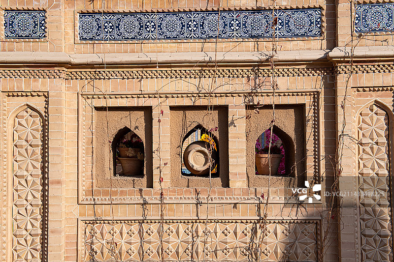 新疆喀什地区莎车老城叶尔羌汗王宫建筑外观图片素材