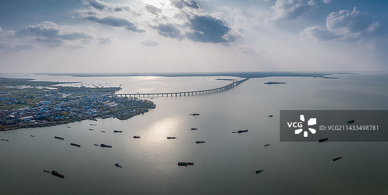 寿县瓦埠河大桥图片素材