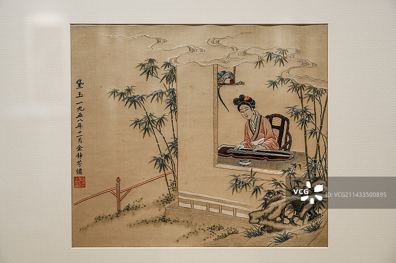 苏绣林黛玉图片素材