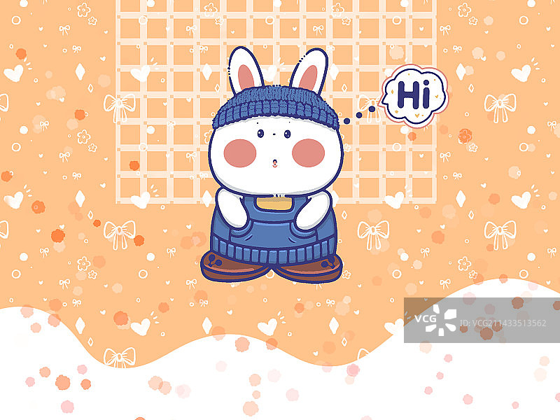 胖兔兔图片素材