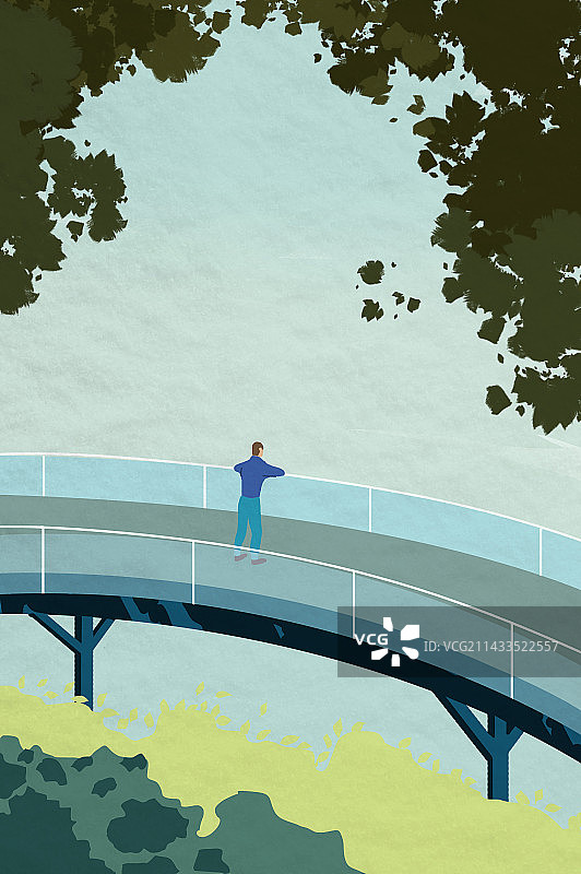 旅游旅行城市都市重庆风景景色景点景区人文艺术景观孤独眺望远方插画图片素材