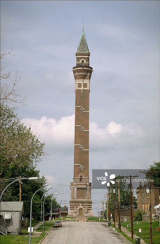 密苏里州圣路易斯红水塔景色图片素材