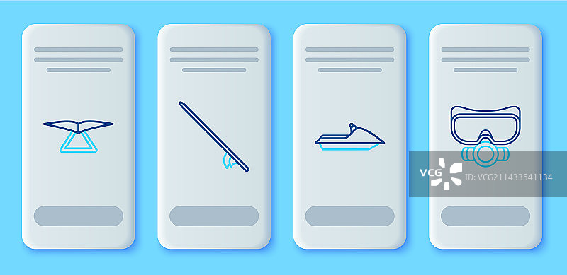 冲浪板、水上摩托与滑翔机图片素材