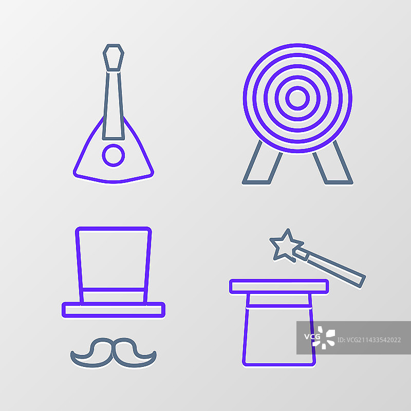 魔法帽、魔杖与魔术师图片素材