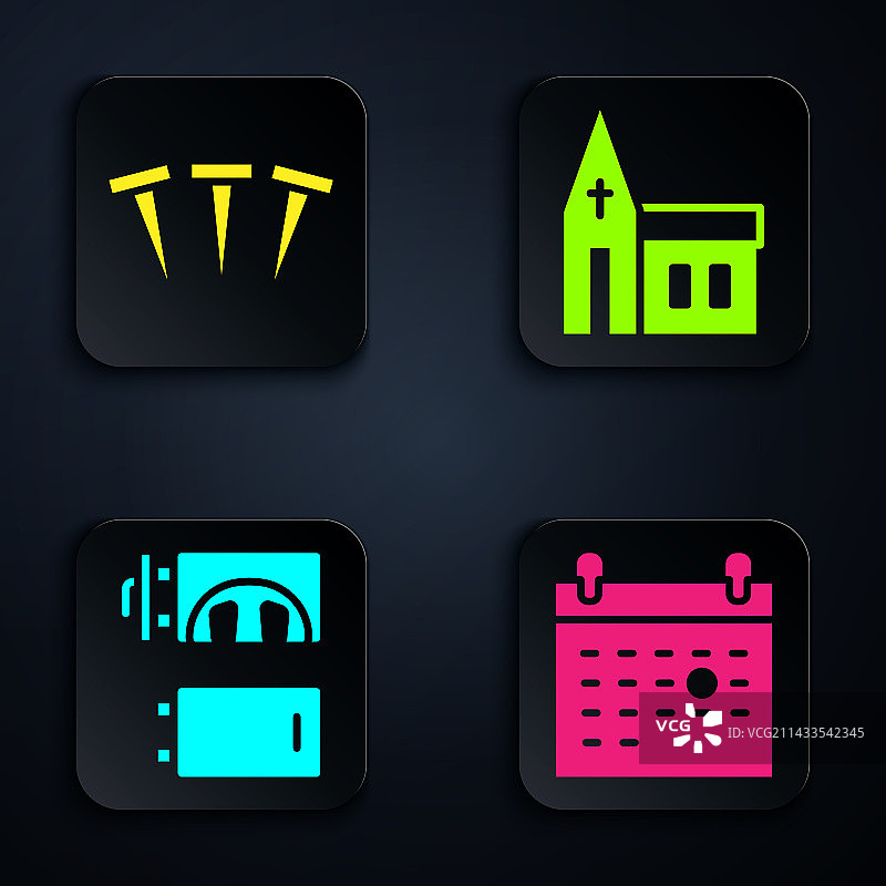 日历、死亡金属钉、火葬场图片素材