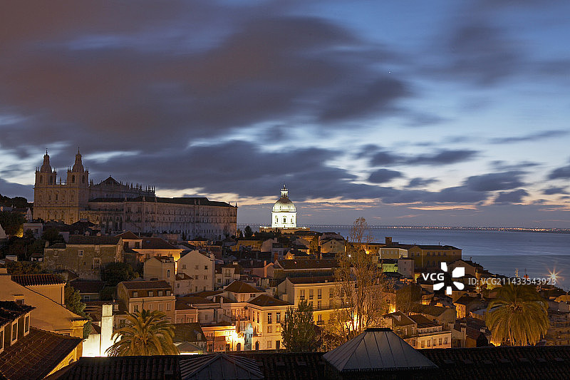 里斯本的清晨景色图片素材