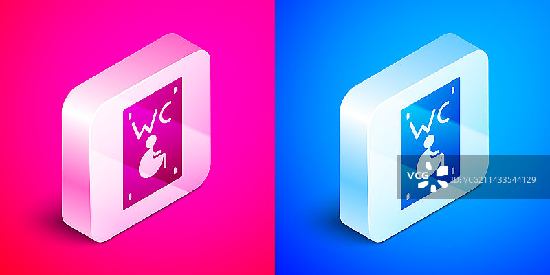 2.5D残疾人专用独立卫生间图片素材