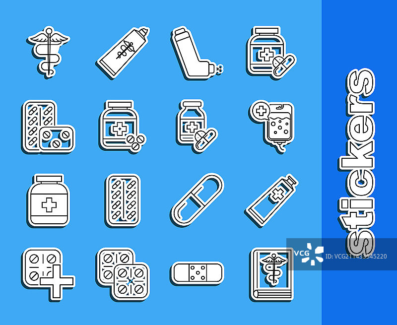 医疗书籍、药膏软管图片素材
