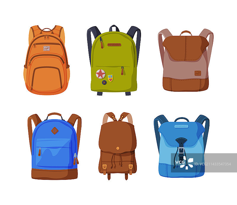 学生背包合集图片素材